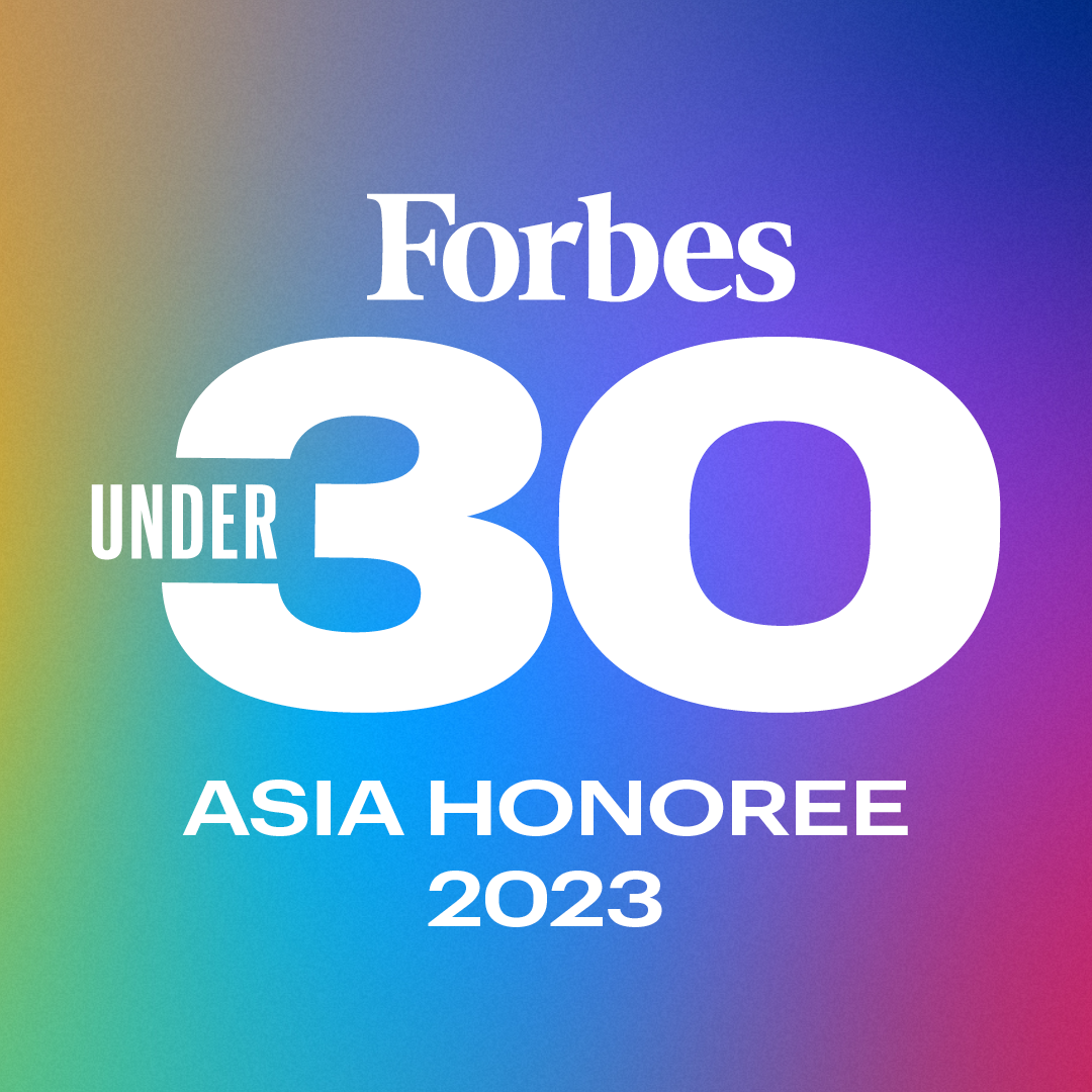 「Forbes 30 UNDER 30 ASIA」に受賞